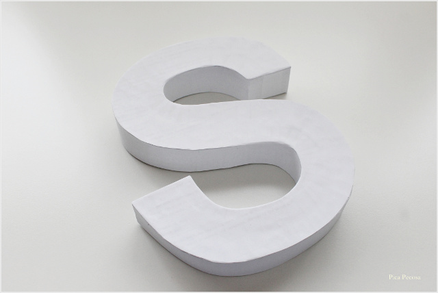cómo hacer letras 3D con una caja de cereal