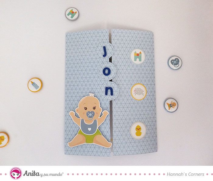 tarjeta para bebé con móvil de cuna