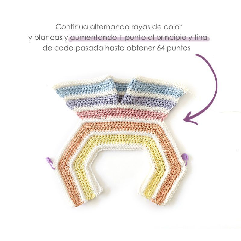 Cómo hacer un Pelele de crochet Arcoíris DIY- Tutorial y Patrón