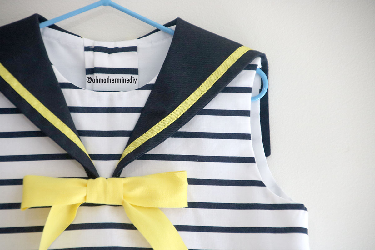 Patrones vestido marinero para niñas (gratis hasta talla 7 años) - HANDBOX