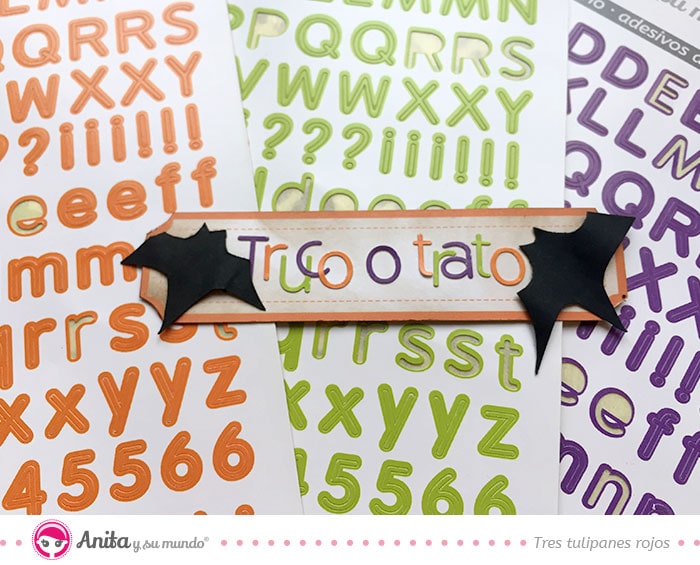 abecedarios adhesivos de halloween