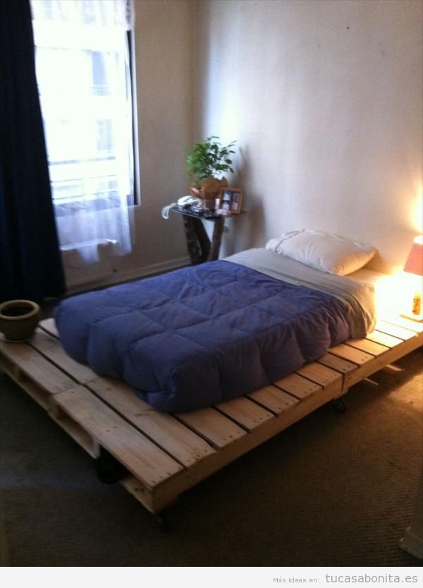 ideas para hacer camas de matrimonio con palets 9