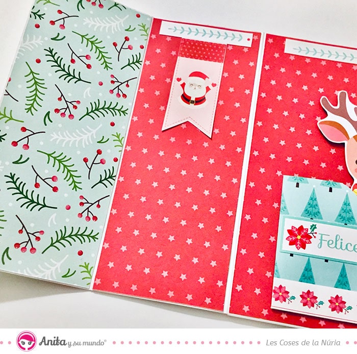 como decorar con papel bonito tarjetas de navidad