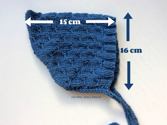 Con hilos, lanas y botones: DIY Capota pixie de punto para bebé (patrón gratis)