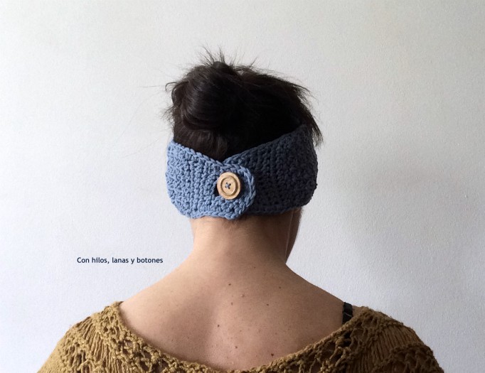 Con hilos, lanas y botones: Cinta aperta - cinta ancha para el pelo (patrón gratis)