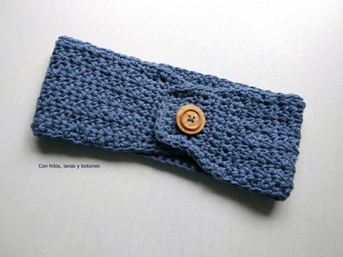 Con hilos, lanas y botones: Cinta aperta - cinta ancha para el pelo (patrón gratis)
