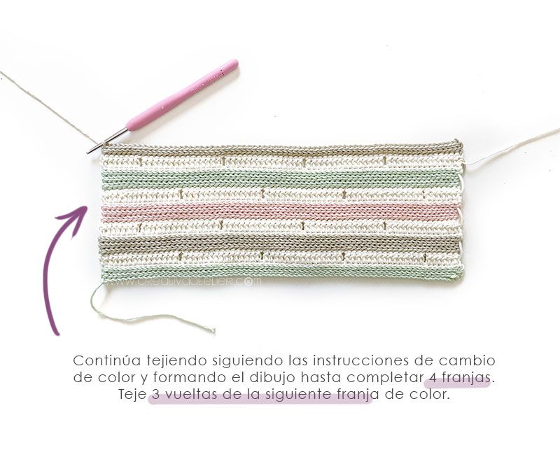 Cómo tejer la chaqueta STRIPY de Crochet para bebé y niña - patrón y Tutorial