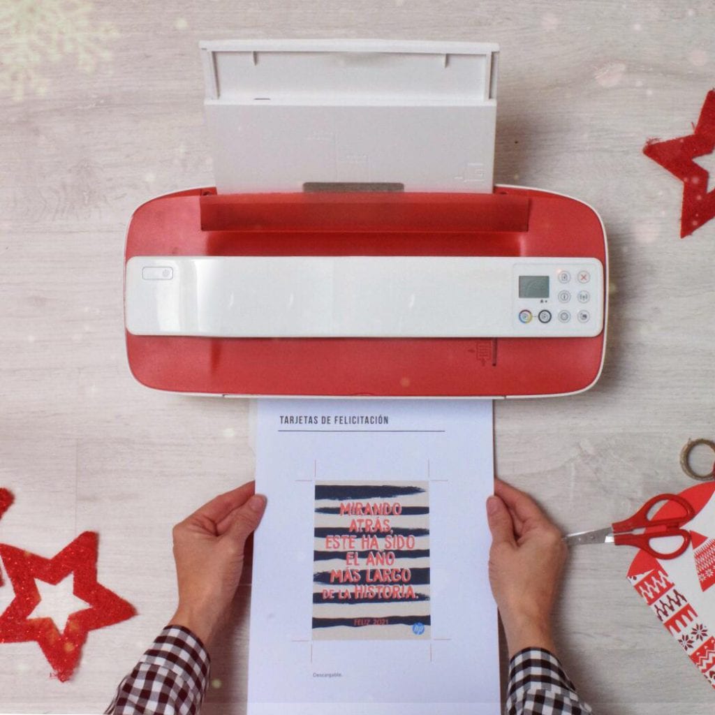postal navideña handbox