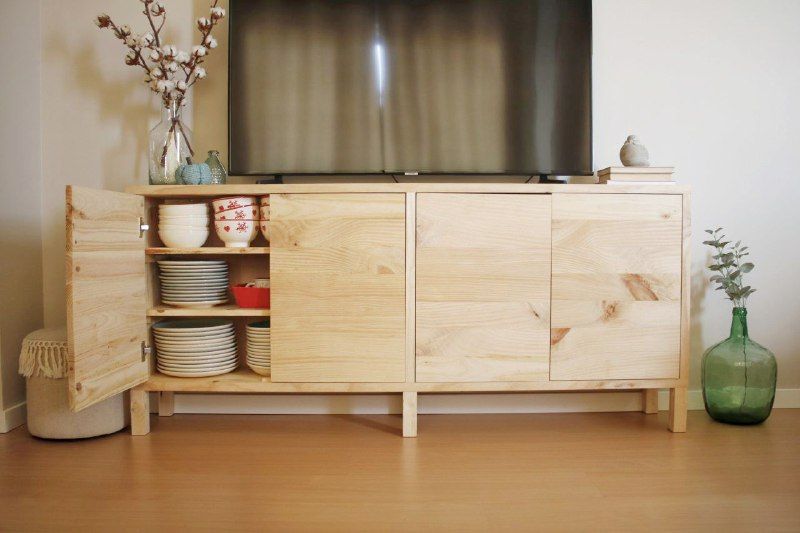 Mueble tv madera DIY