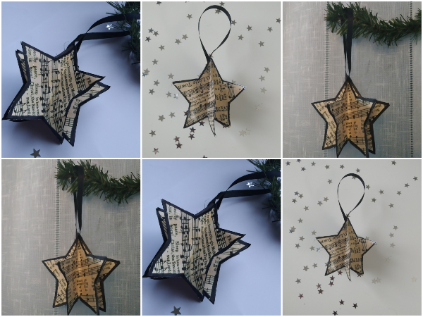 DIY: Adornos en forma de estrella para el arbol de navidad - HANDBOX