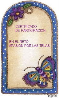 Imagen del certificado digital de participación en #pasionporlastelas 4