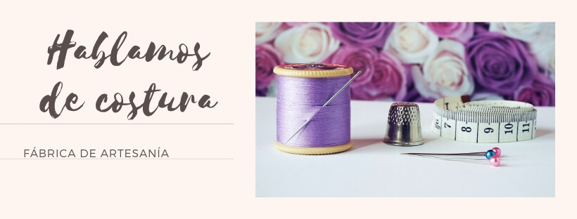 Cartel de hablamos de costura