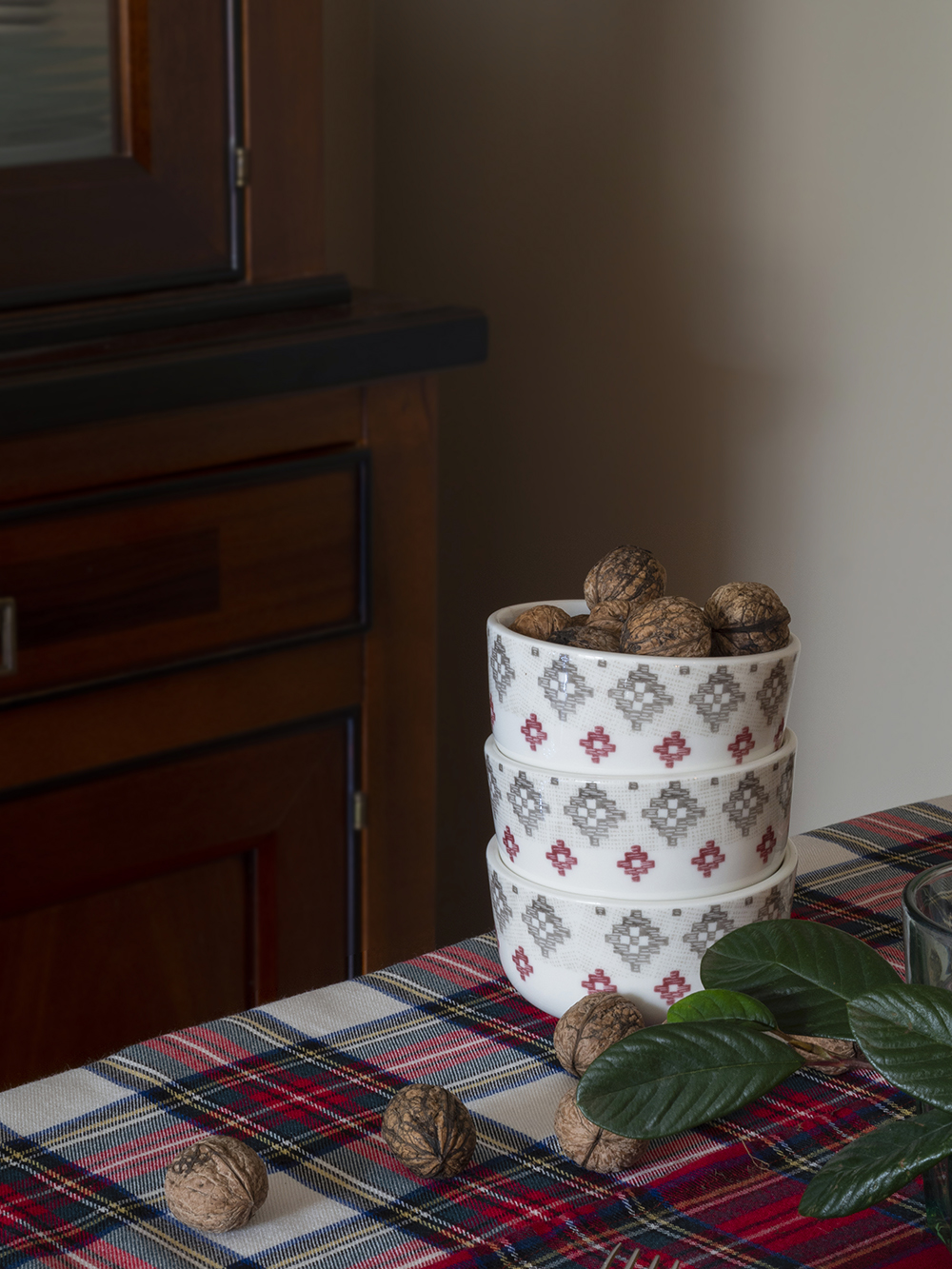 Nuestra mesa navideña en cuadros escoceses9