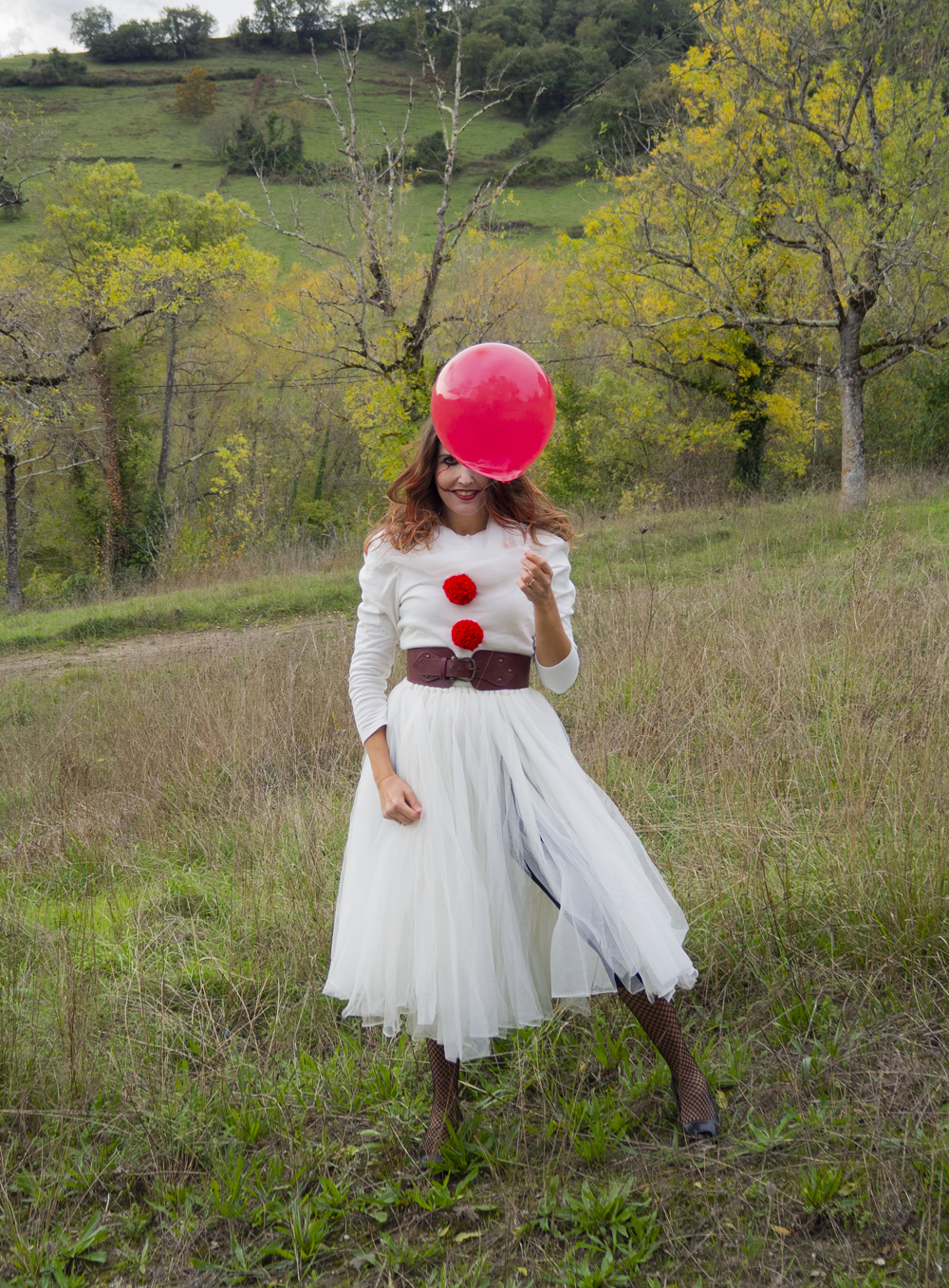 DIY Disfraz del payaso de It Pennywise fácil4