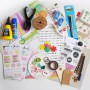 Materiales kit de scrapbooking
