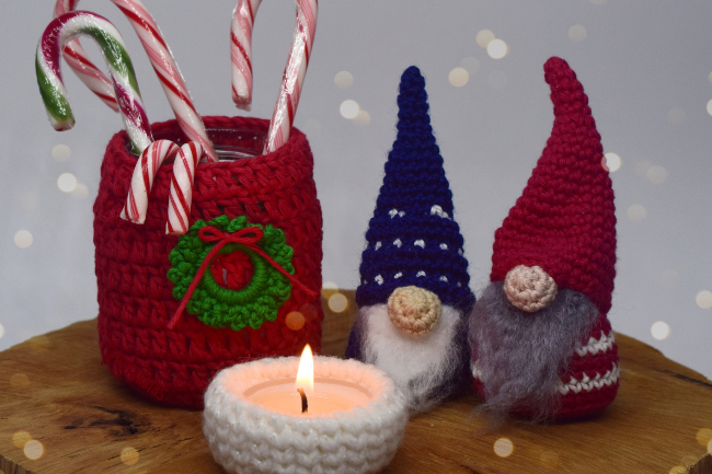 diy-portavelas-navideños-ganchillo