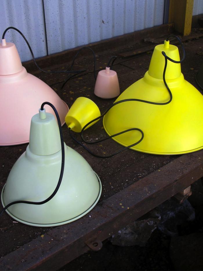 DIY Spray-Painted Pastel Pendant Lamps, Remodelista