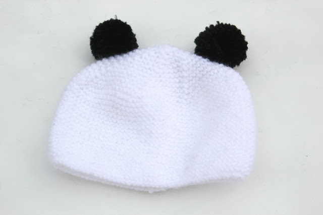 DIY Cómo hacer gorro de lana con orejas para bebe (panda)
