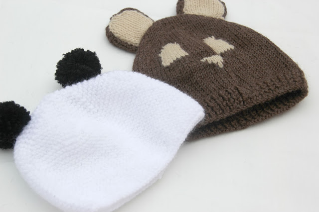DIY Cómo hacer gorro de lana con orejas para bebe (panda)