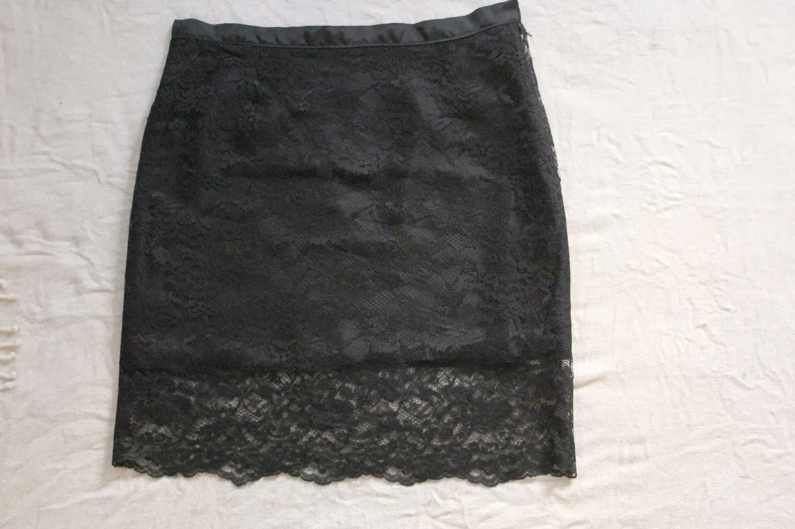 DIY Cómo hacer falda lencera o falda de encaje. Blog de costura y diy.