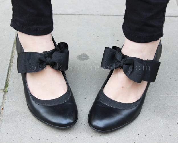 Plan B anna evers DIY Bow shoes mary janes