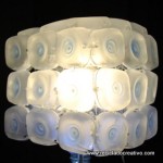Cómo realizar una lámpara reciclando 45 botellas de plástico pequeñas - Lamp made out of 45 recycled plastic bottles Reciclado Creativo Rosa Montesa