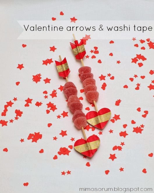 DIY: Flechas con washi tape para San Valentín