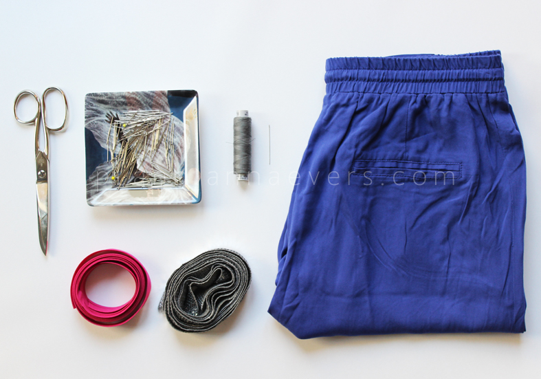 Plan B anna evers DIY side stripe pants 2.0 materials
