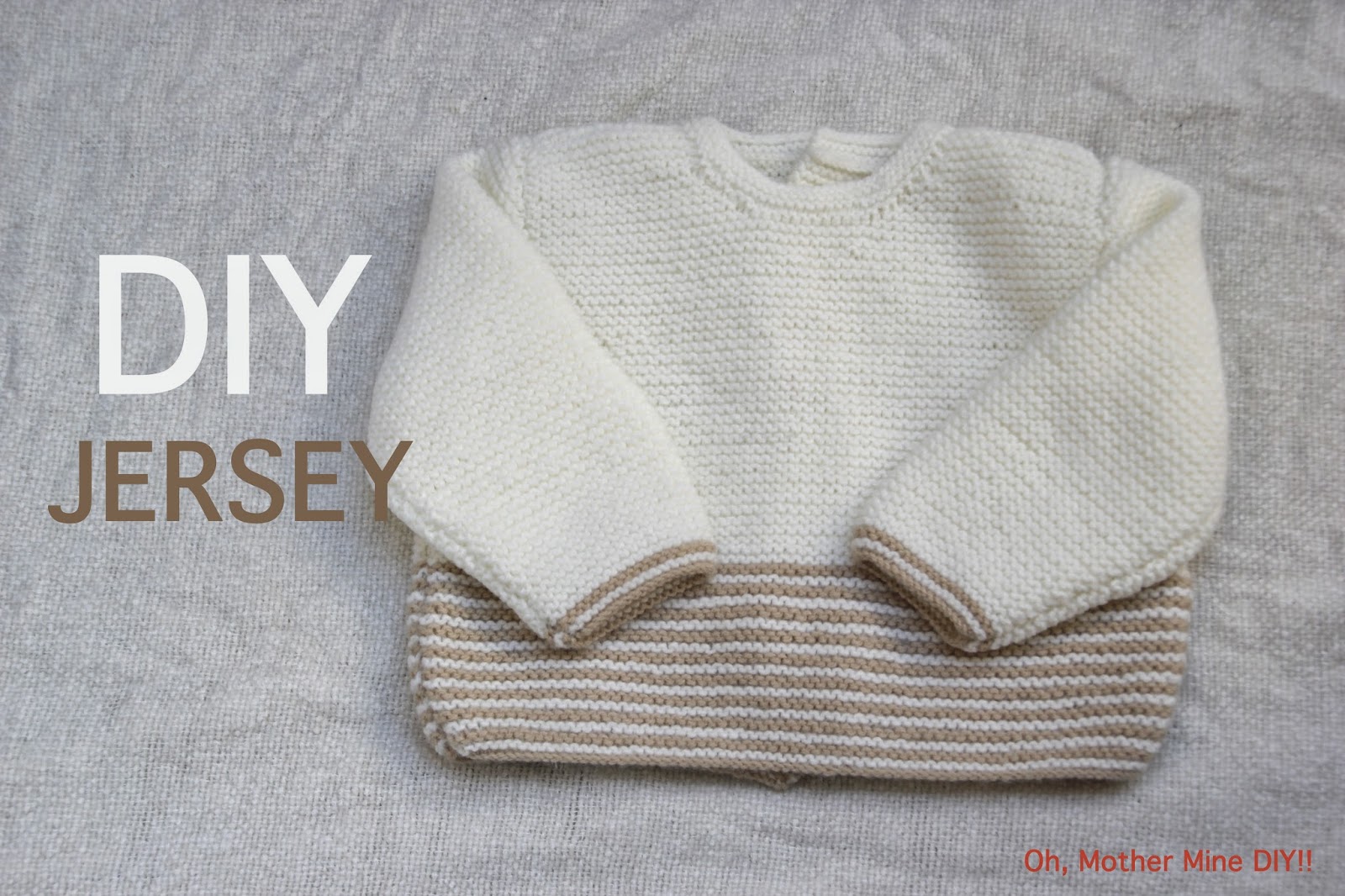 DIY Conjunto bebé: Cómo hacer jersey de lana PARTE 1 (patrones gratis)