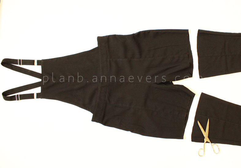 Plan B anna evers DIY short overalls with pockets step 2