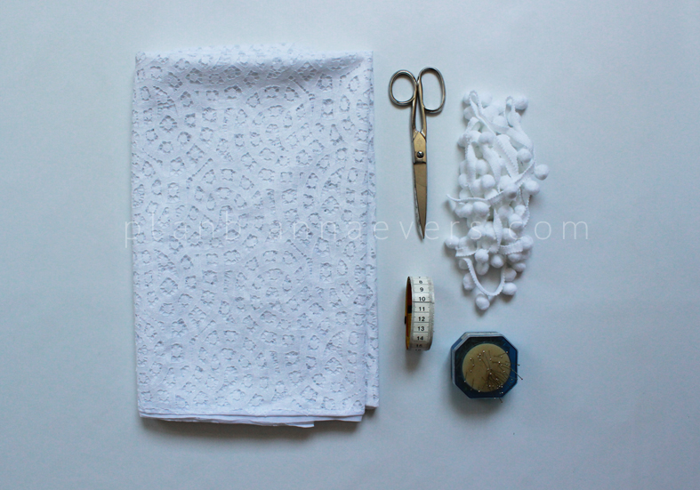 Plan B anna evers DIY Lace kaftan materials