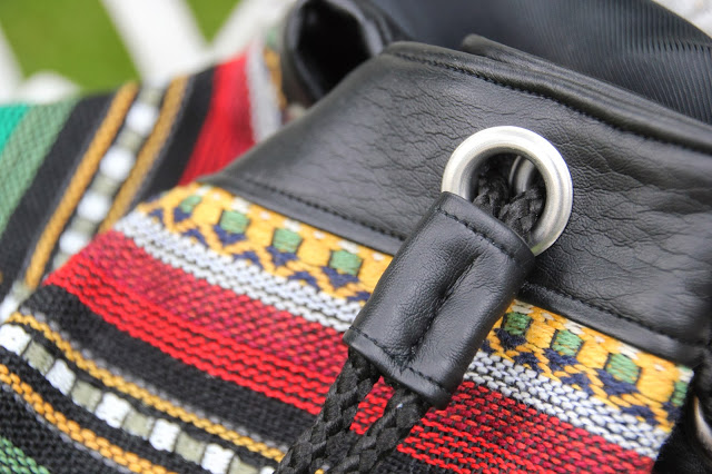 DIY Cómo hacer un bolso Mochila tipo étnico. Blog de costura y blog diy.