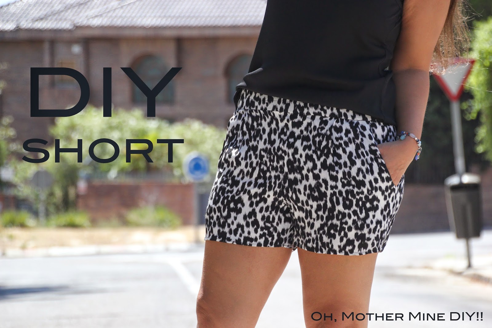 DIY Costura: Shorts Animal Print (patrones o moldes). Blog de costura y blog diy.