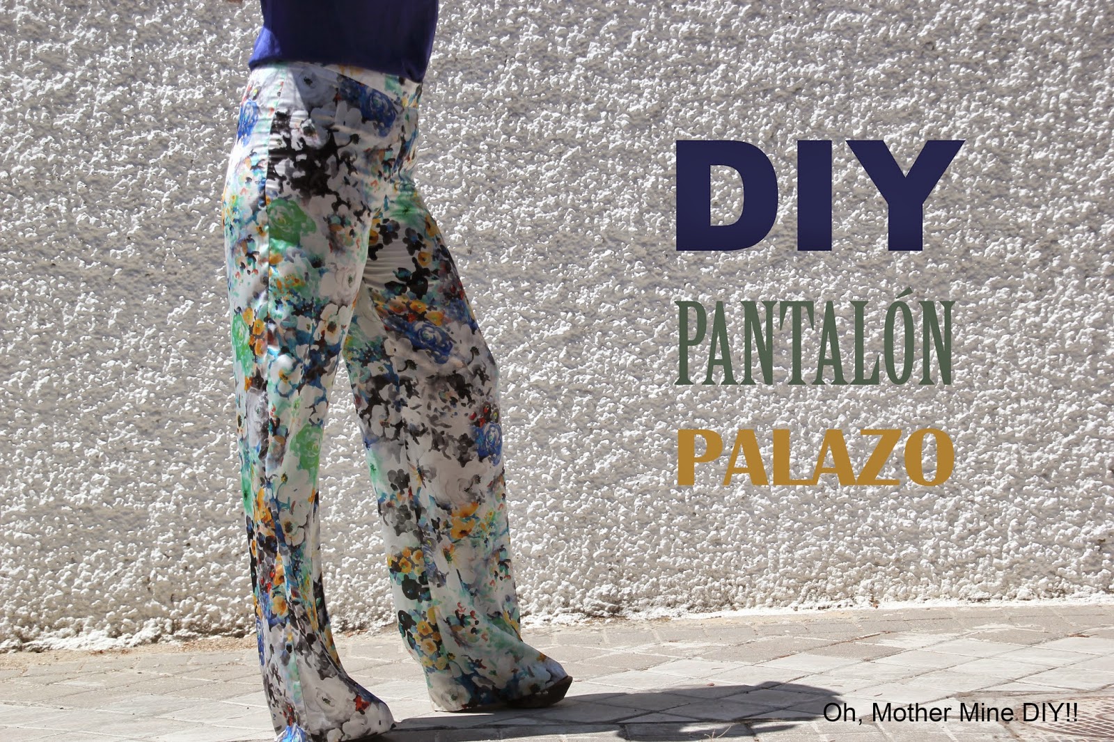 DIY Costura: Pantalón palazo (patrones y moldes gratis). Blog de costura y blog diy.