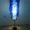 Lámpara de Pie Chandelier reciclando botellas de plástico pet azules