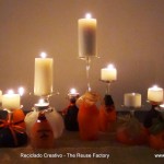 Ideas Decorativas para Halloween con copas de vino realizamos portalámparas