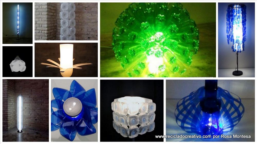 las top 10 lámparas con botellas de plástico de Reciclado Creativo