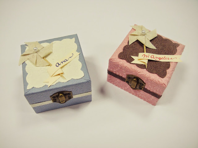 Envoltorio original de regalo. DIY caja forrada con papel y decorada