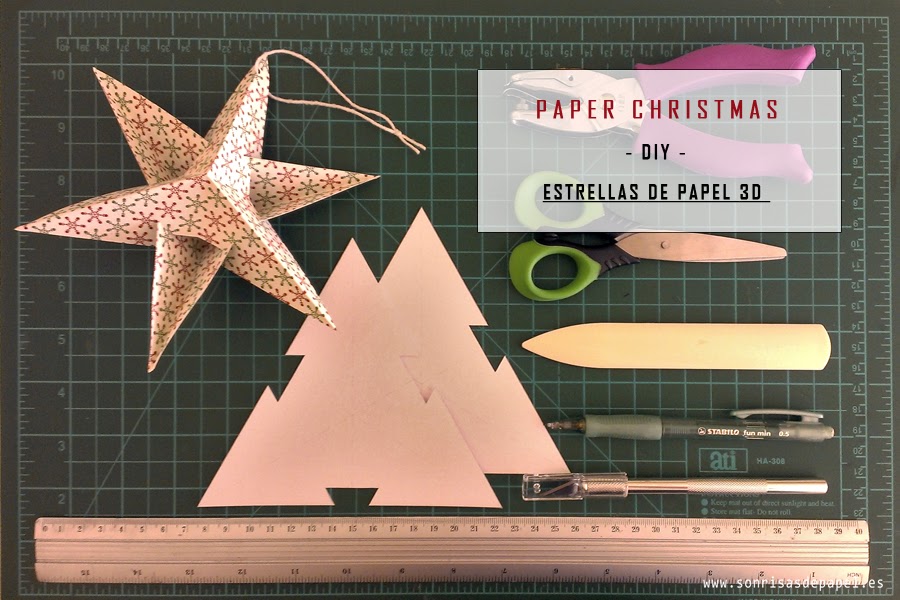 DIY Estrellas de papel Adornos navideños HANDBOX