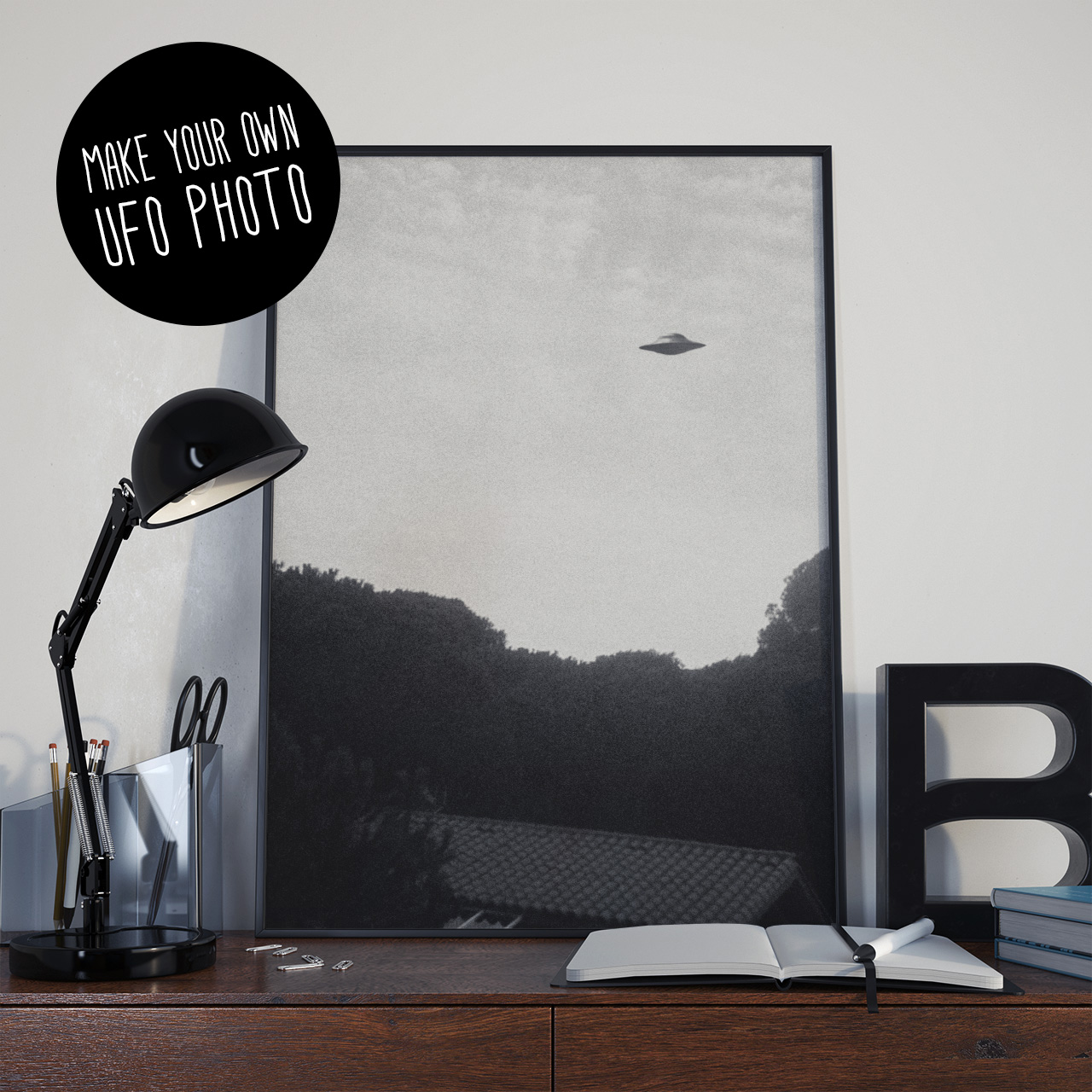 Make your own UFO photo