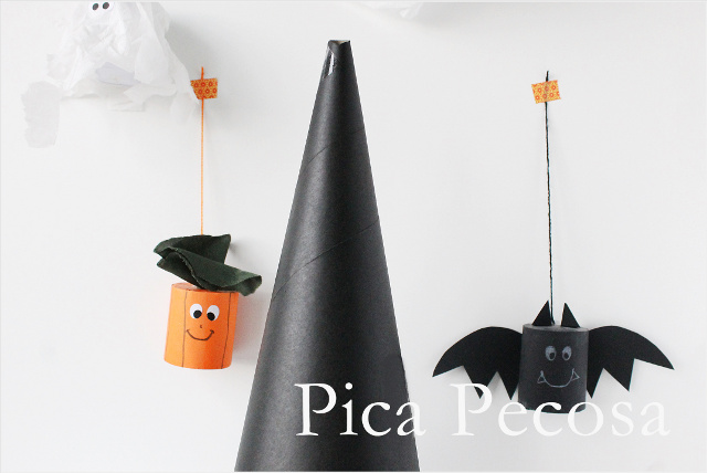 como-hacer-sombrero-bruja-halloween-diy-bolsa-papel-reciclada-calabaza-murcielago-tubo-carton
