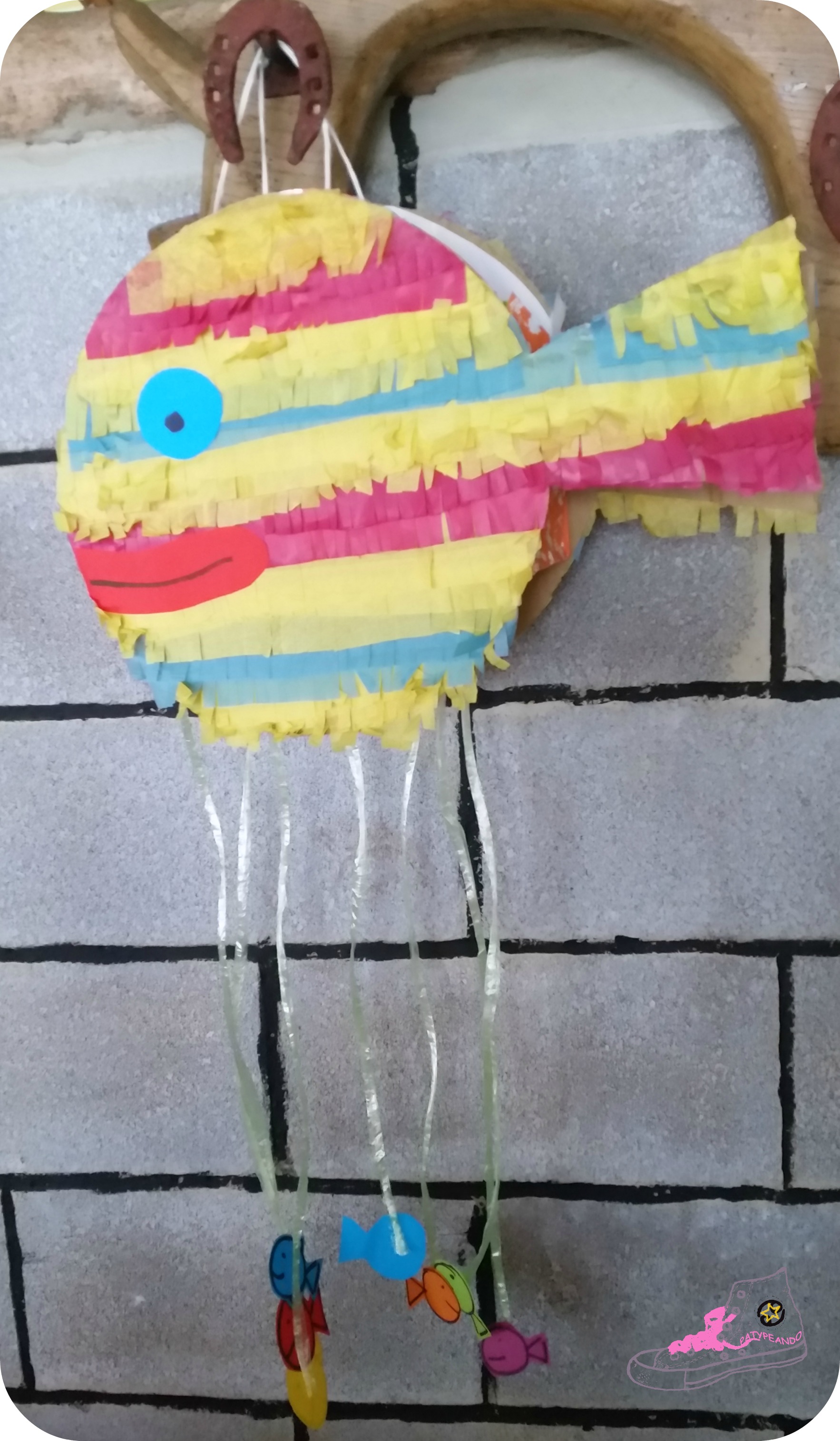 piñata pez diy