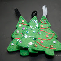abetos de fieltro Ideas para decorar esta Navidad craft eco reciclado reutilizar