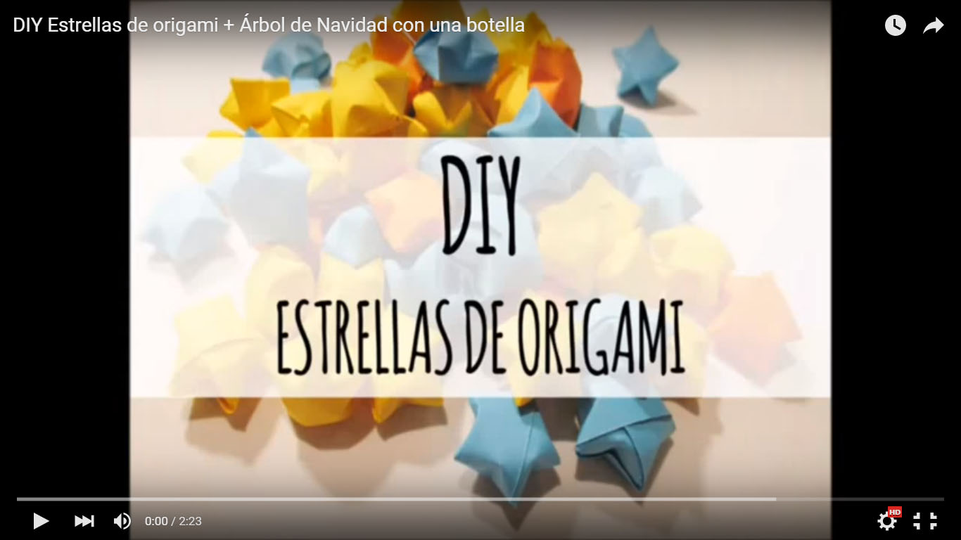 DIY Tutorial Estrellas 3D de Origami