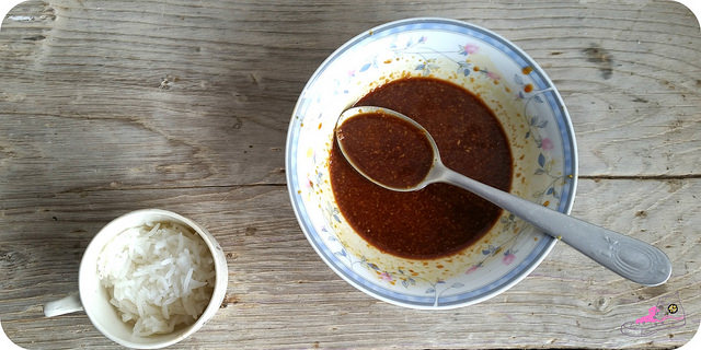 salsa de soja para pollo estilo Thai