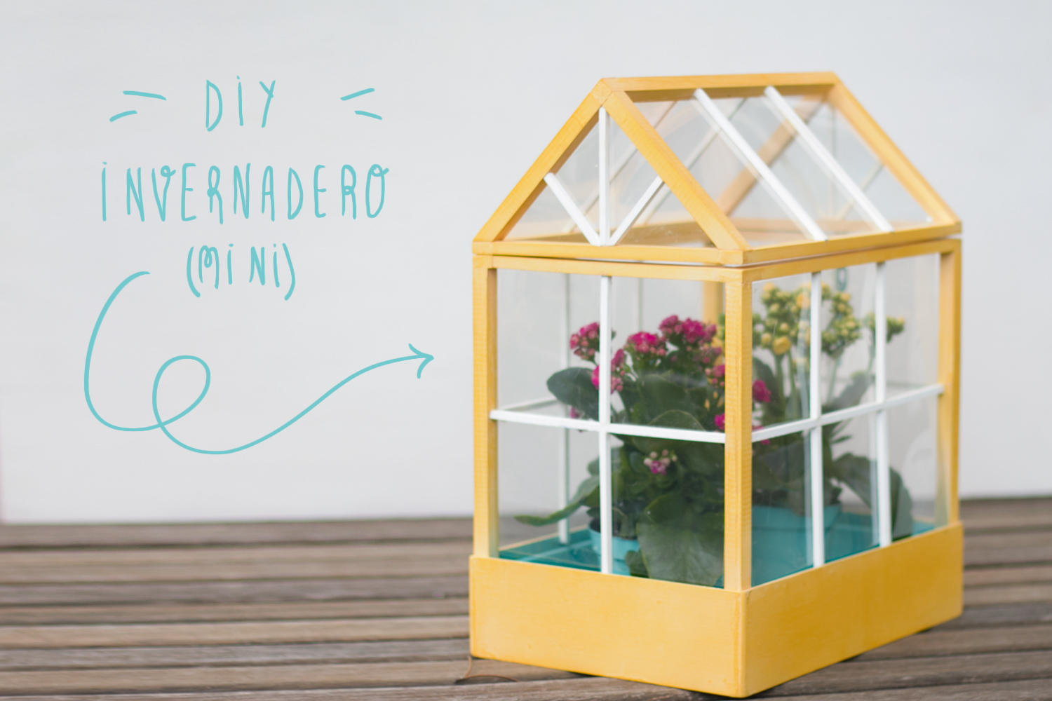 DIY min invernadero, visto en IamaMess Blog