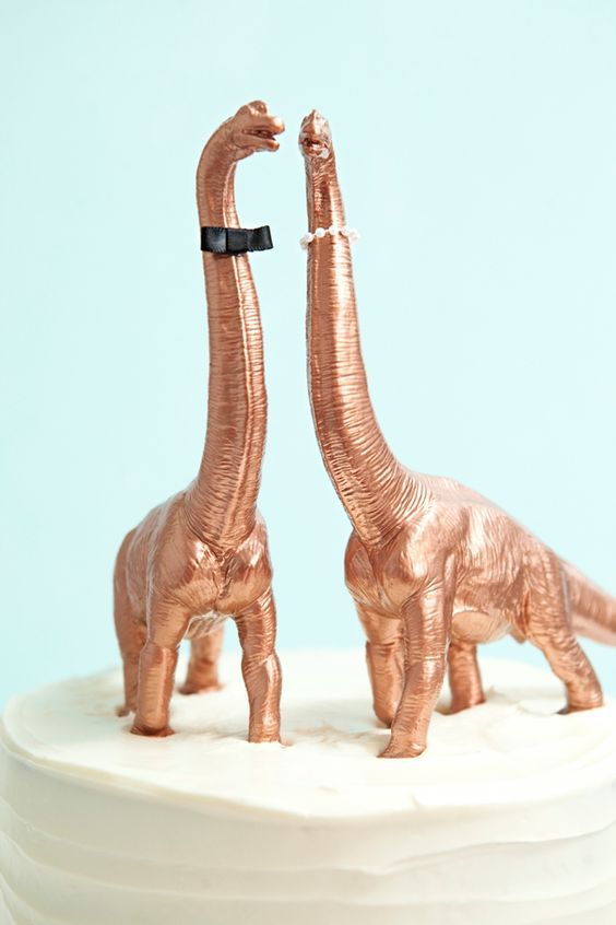 Cake topper dinosaurios