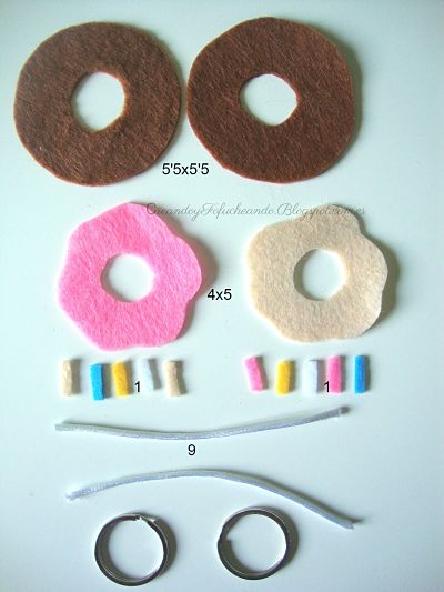 Piezas para el mini donuts de fietltro