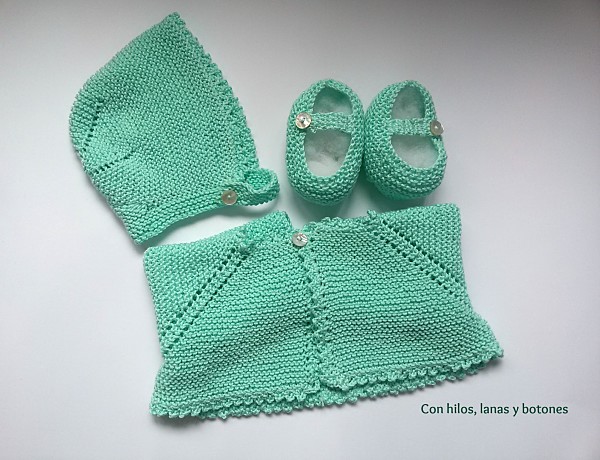 Con hilos, lanas y botones: DIY cómo hacer una chaqueta a punto bobo para bebé