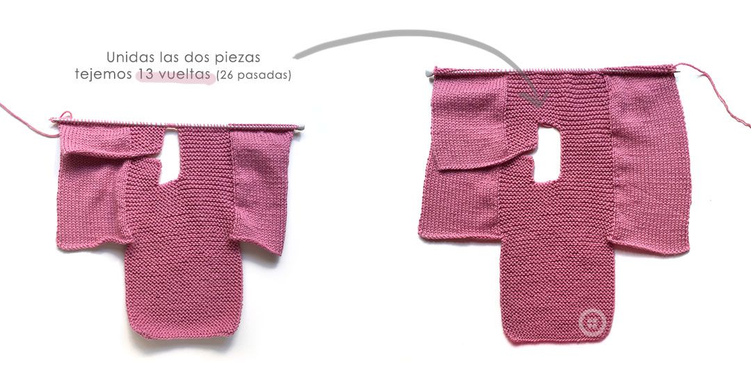 Rebeca de punto bobo de bebé - Pink Lady